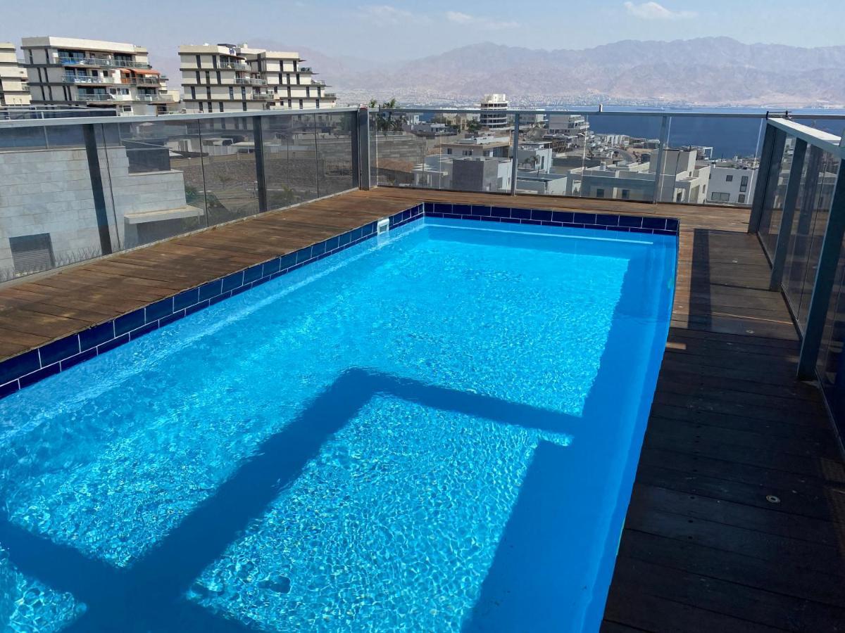 Stunning Penthouse With Sea Views And Private Heated Pool Apartamento Eilat Exterior foto