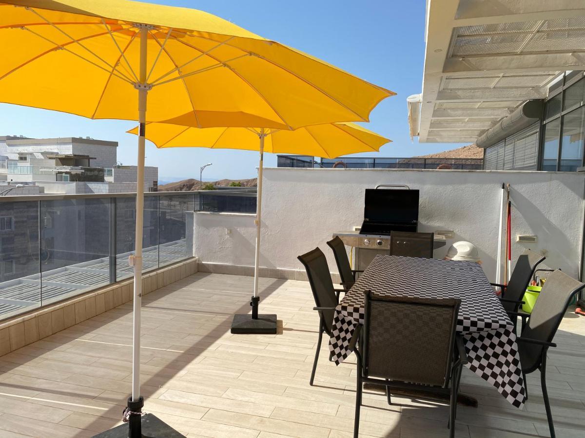 Stunning Penthouse With Sea Views And Private Heated Pool Apartamento Eilat Exterior foto