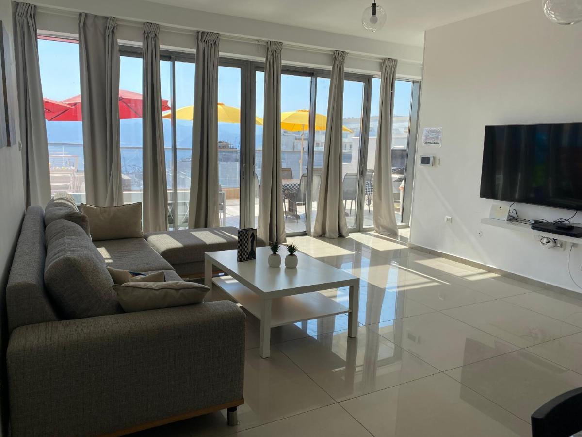 Stunning Penthouse With Sea Views And Private Heated Pool Apartamento Eilat Exterior foto